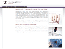 Tablet Screenshot of faustregel.com